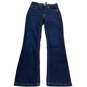 SPANX Women's SPANXsculpt ReDefine Kick Flare Crop Jeans Dark Indigo Size 2